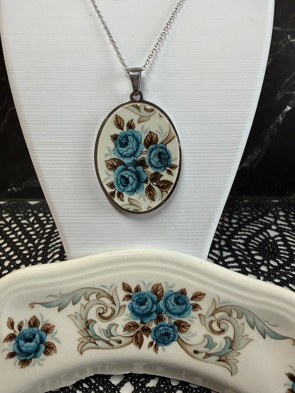 Pendentif Collection Rose Bleu