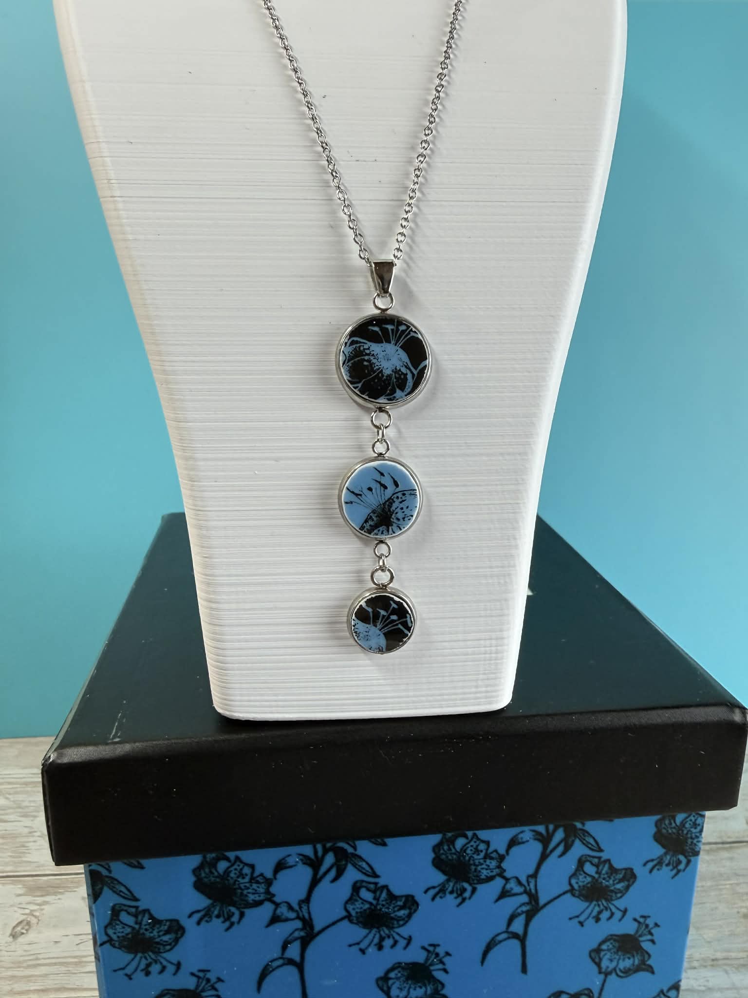 Pendentif Collection Black Blue