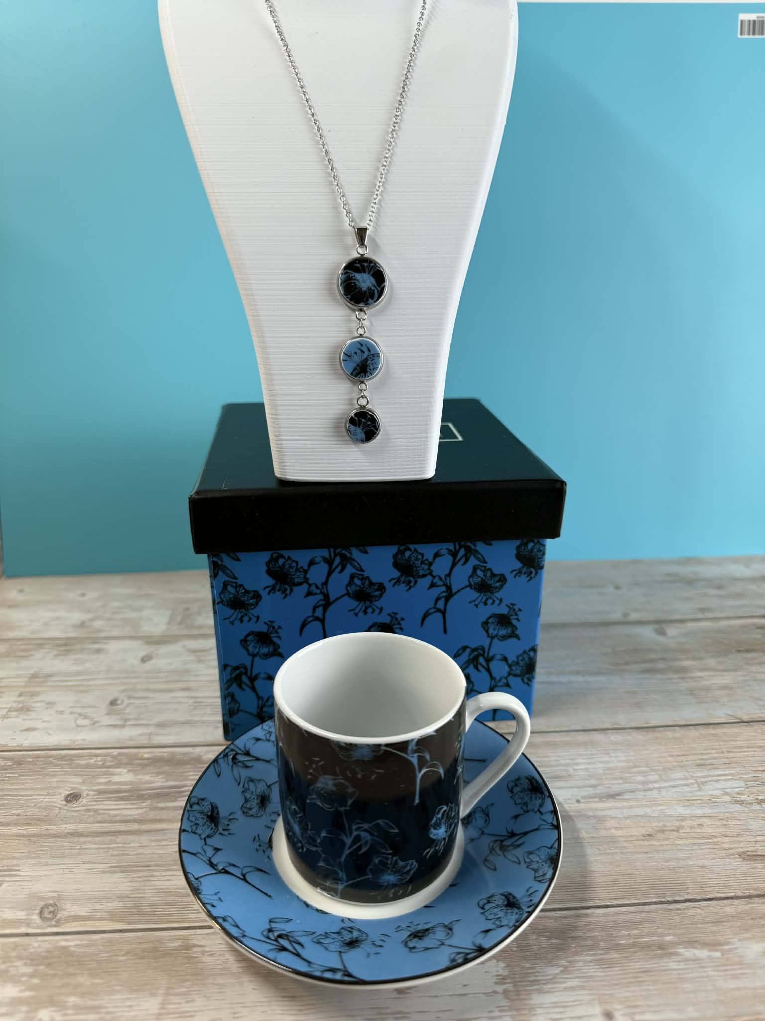 Pendentif Collection Black Blue