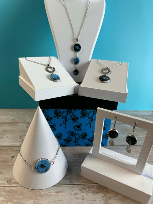 Boucle d'oreille Collection Black Blue