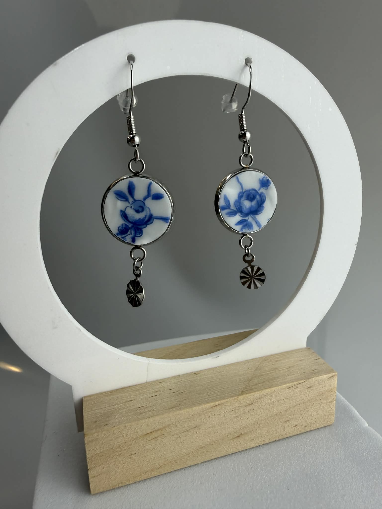 Boucle d'oreille Collection Jardin Bleu
