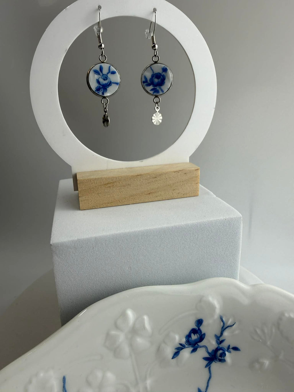 Boucle d'oreille Collection Jardin Bleu