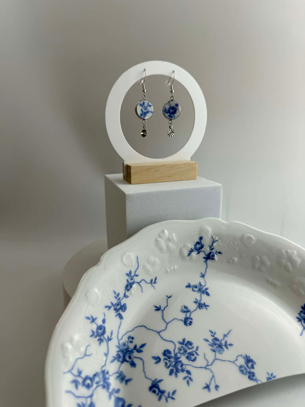 Boucle d'oreille Collection Jardin Bleu