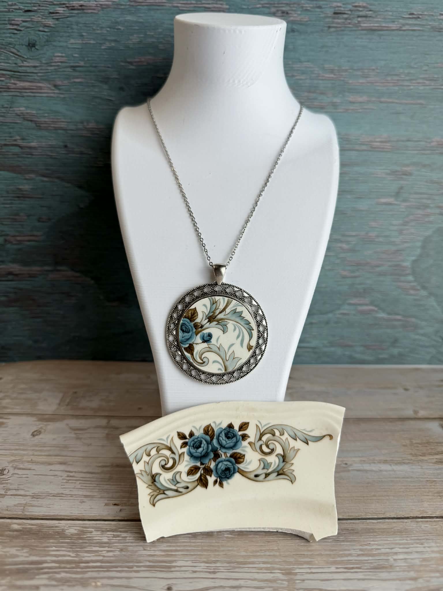 Pendentif Collection Rose Bleu