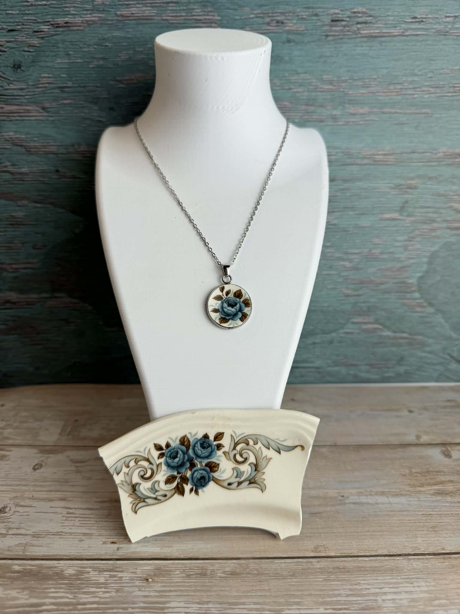 Pendentif Collection Rose Bleu