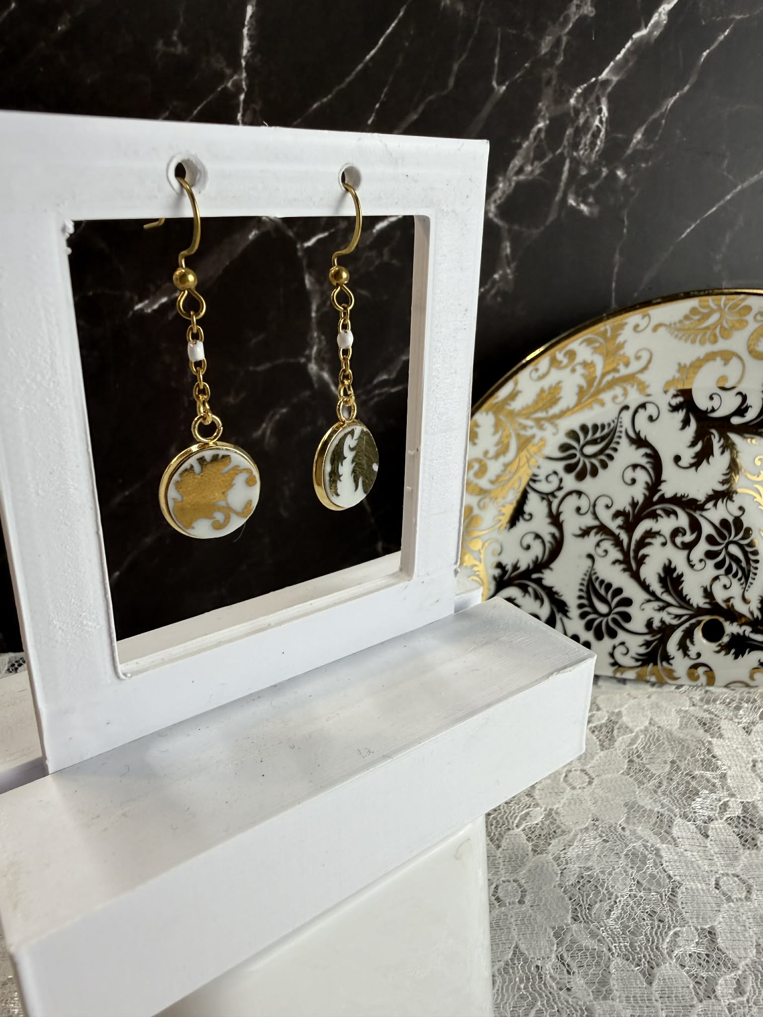 Boucle d'oreille Collection Essence doré