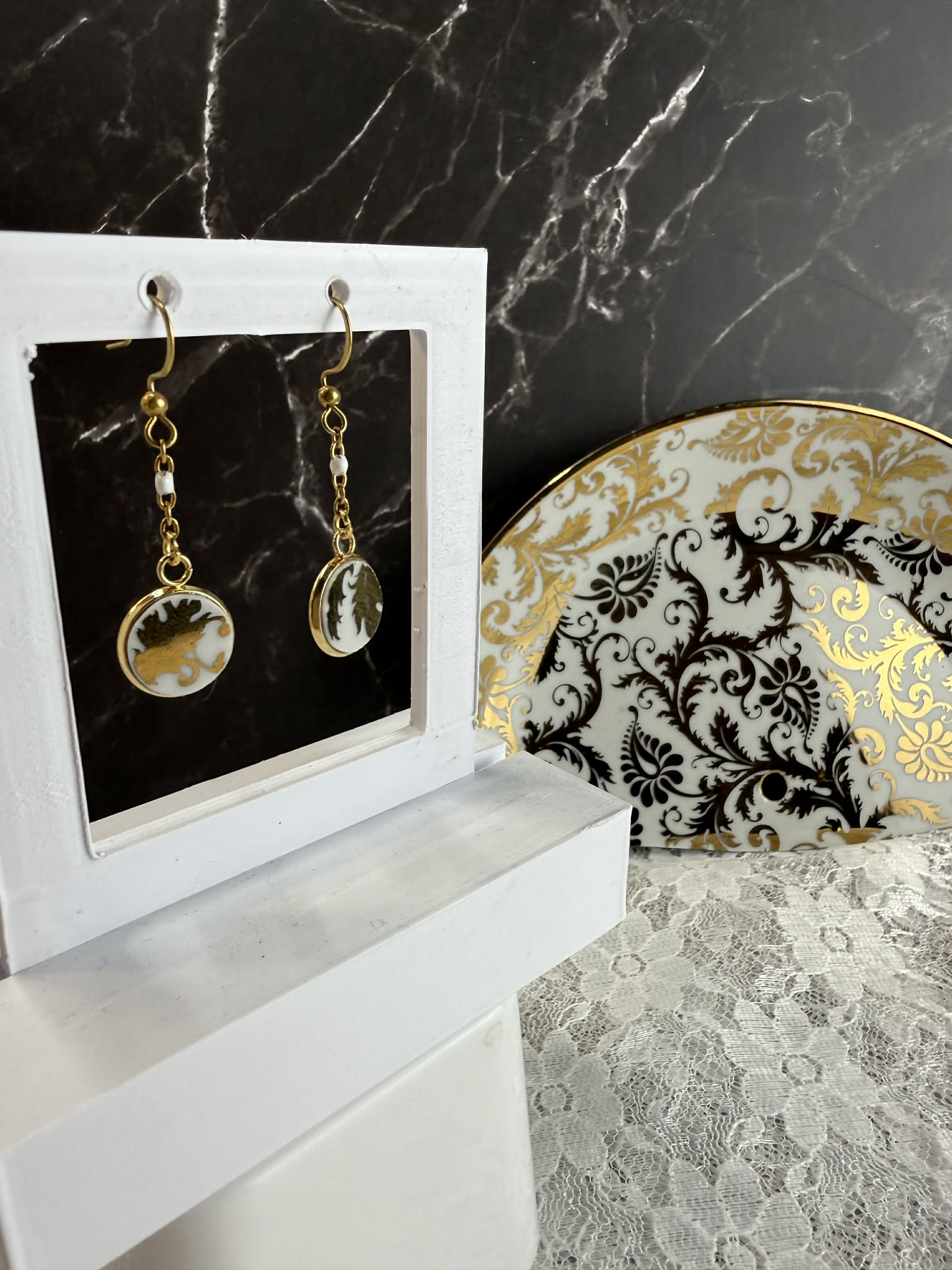 Boucle d'oreille Collection Essence doré